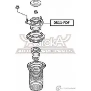 Опора амортизатора ASVA U8V 0L 1269687895 0311-FDF - Изображение 2