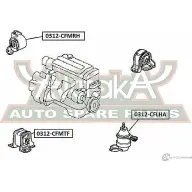 Подушка двигателя ASVA 1269687943 0312-CFMTF 6 FOIK