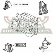 Подушка двигателя ASVA J ZT1U 0312-CLF 1269687949 - Изображение 2