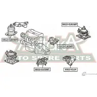 Подушка двигателя ASVA 914 1PK 1269687997 0312-CLRHMT