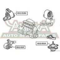 Подушка двигателя ASVA 1269688065 8H C1C 0312-EUF - Изображение 2