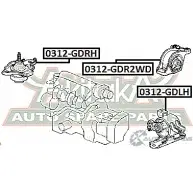 Подушка двигателя ASVA 1269688133 K HU6NJ2 0312-GDR2WD - Изображение 2