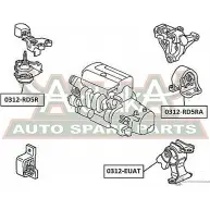 Подушка двигателя ASVA T DCJYR Honda Civic 7 (EU, EP, EV) Хэтчбек 1.6 i 110 л.с. 2001 – 2005 0312-RD5R