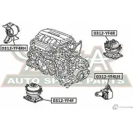 Подушка двигателя ASVA Z6O 53 0312-YF4F Honda Pilot