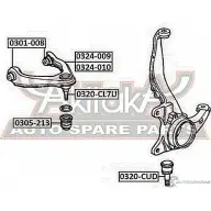 Шаровая опора ASVA 1269688305 0320-CUD 3 6I3W - Изображение 2