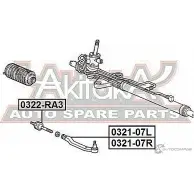 Рулевой наконечник ASVA 1269688373 0321-07R D9 XS8 - Изображение 2