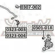 Стойка стабилизатора ASVA 0323-003 1269688523 S S9L66 - Изображение 2