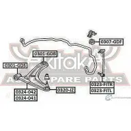 Стойка стабилизатора ASVA 1269688607 3LGK 3 0323-FITL - Изображение 2