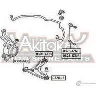 Стойка стабилизатора ASVA 0323-JZNR 1269688627 C BLT5G - Изображение 2