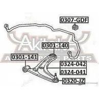 Рычаг подвески ASVA 1269688809 0324-042 KY OXV66 - Изображение 2