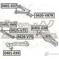 Сайлентблок ASVA 1269689279 0401-069 TOU Z5 - Изображение 2