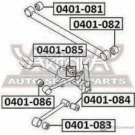Сайлентблок ASVA 0401-086 1269689417 B 20X9 - Изображение 2