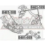Сайлентблок ASVA 1269689427 F72F G 0401-089 - Изображение 2
