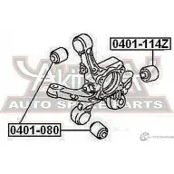 Сайлентблок ASVA VQ784 NW 1269689509 0401-114Z - Изображение 2