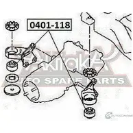 Сайлентблок ASVA 1269689521 0401-118 B 580991 - Изображение 2