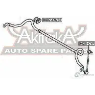 Втулка стабилизатора ASVA 0407-CW8F 1269689767 7 4KV5Y - Изображение 2
