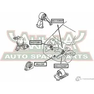 Подушка двигателя ASVA 2VQ Y3ZX 1269689857 0412-CS3RH - Изображение 2