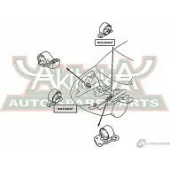 Подушка двигателя ASVA 0412-DAFAT 1269689909 II2M SWA - Изображение 2