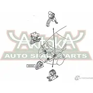 Подушка двигателя ASVA 0412-NA4F GMJ0 Z3 1269689977 - Изображение 2