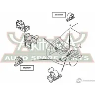 Подушка двигателя ASVA 1269690023 0413-CJAF E1NO4F 8 - Изображение 2