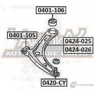 Шаровая опора ASVA HLXG O 1269690209 0420-CY - Изображение 2