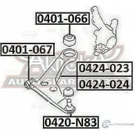 Шаровая опора ASVA 0420-N83 1269690251 7P F1QRO - Изображение 2