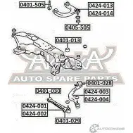 Рычаг подвески ASVA 1269690549 H 0L1ID1 0424-001 - Изображение 2