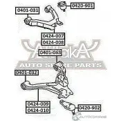 Рычаг подвески ASVA 0424-010 1269690599 4F VJR - Изображение 2