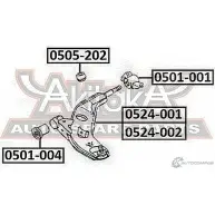 Сайлентблок ASVA 2L G47 0501-001 1269690747 - Изображение 2