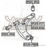 Сайлентблок ASVA RCU7 8 1269690913 0501-055 - Изображение 2