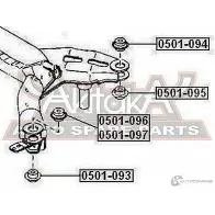 Сайлентблок ASVA BWY BXVL 0501-097 1269691281 - Изображение 2