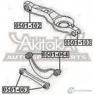 Сайлентблок ASVA PDBX ZVT 1269691317 0501-103 - Изображение 2