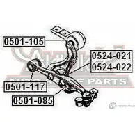 Сайлентблок ASVA JC5L ZN 0501-105 1269691329 - Изображение 2