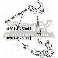 Сайлентблок ASVA 0501-B2500U 1269691417 T NE5F - Изображение 2