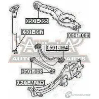 Сайлентблок ASVA LQ 1D0AB 0501-MZ3R 1269691619 - Изображение 2