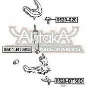 Шаровая опора ASVA 0520-BT50D XD 1JDM 1269692101 - Изображение 2