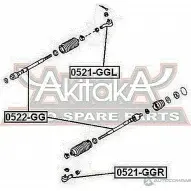 Рулевой наконечник ASVA 0521-GGL F LV6JTK 1269692183 - Изображение 2