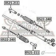 Рулевая тяга ASVA 0522-240 C 28XS 1269692195 - Изображение 2