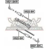 Рулевая тяга ASVA 0522-BK YL HRB7Z 1269692201 - Изображение 2