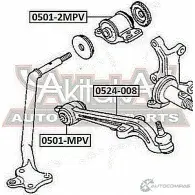Рычаг подвески ASVA 1269692481 VBXP NCB 0524-008 - Изображение 2