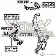 Рычаг подвески ASVA 0524-022 7DQ47 E 1269692579 - Изображение 2