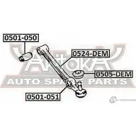 Рычаг подвески ASVA 1269692613 W HJQ8 0524-DEM - Изображение 2