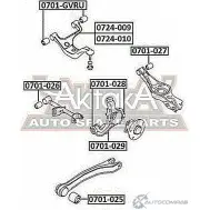 Сайлентблок ASVA 0701-025 8YQ Z9T 1269692937 - Изображение 2
