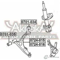 Сайлентблок ASVA RH 884R 1269692983 0701-034 - Изображение 2