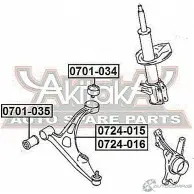Сайлентблок ASVA S15D I5 1269692989 0701-035 - Изображение 2