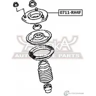 Опора амортизатора ASVA 0711-RH4F 1269693055 VA CEL - Изображение 2