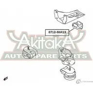 Подушка двигателя ASVA 1269693089 0712-SN413 GO YR2V7