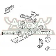 Подушка двигателя ASVA 1269693103 0712-SY4F UZI7 61M - Изображение 2