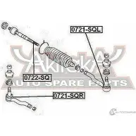 Рулевой наконечник ASVA N8 SQ30 1269693159 0721-SQR - Изображение 2