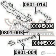 Сайлентблок ASVA 0801-004 Subaru Impreza (GG) 2 Универсал 2.5 WRx AWD (GGG) 230 л.с. 2005 – 2008 Z64 E6